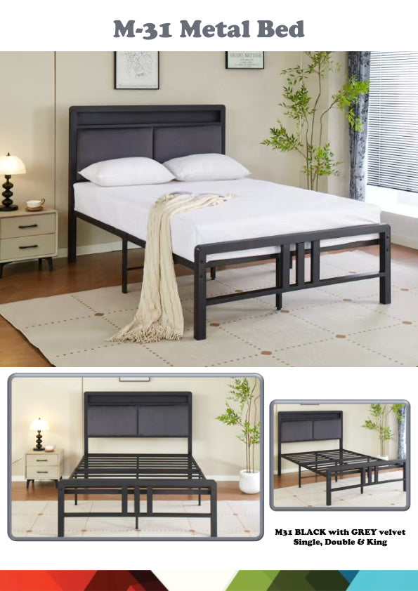 GRAPHITE M-31 METAL BED