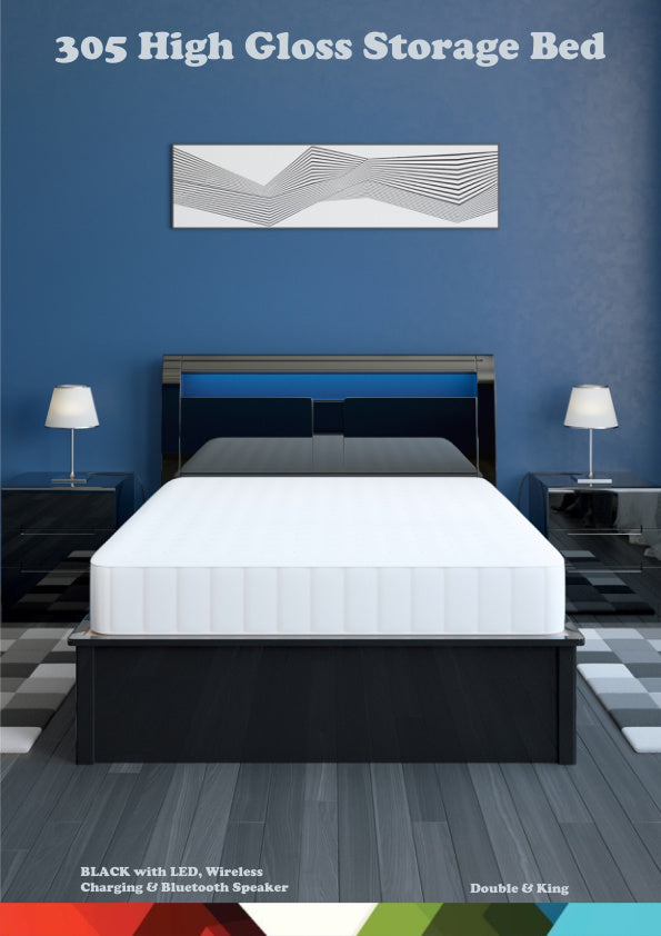 INFINITY 305 HIGH GLOSS STORAGE BED
