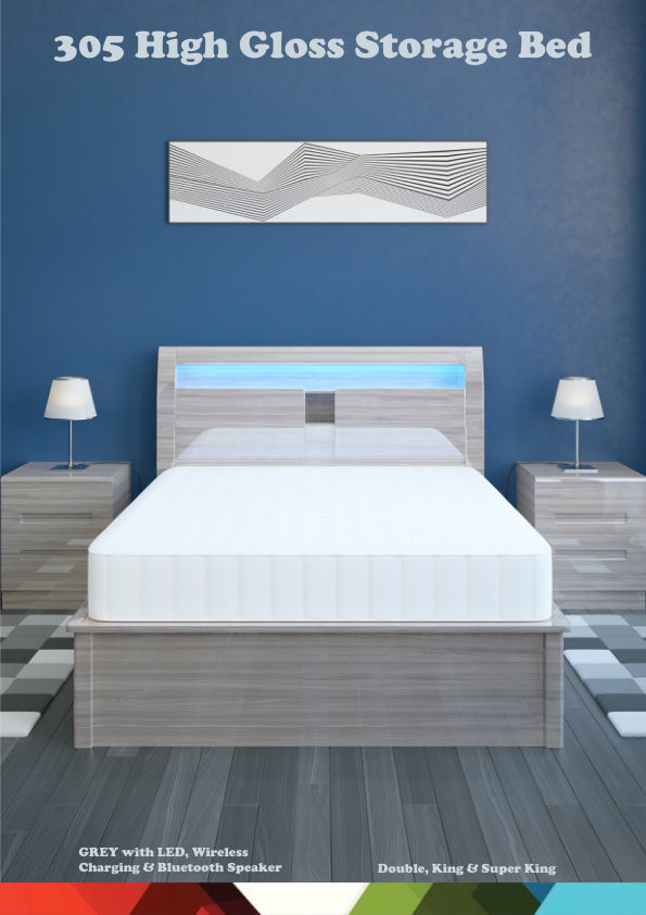 INFINITY 305 HIGH GLOSS STORAGE BED