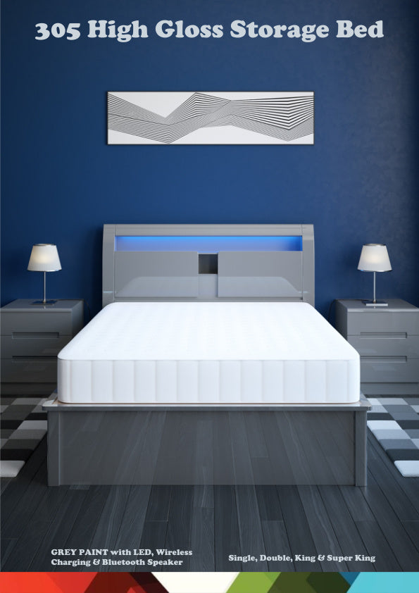 INFINITY 305 HIGH GLOSS STORAGE BED