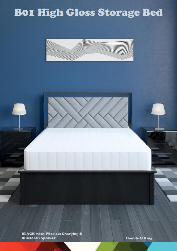IMPERIAL B01 HIGH GLOSS STORAGE BED