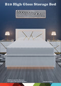 ZENITH B10 HIGH GLOSS STORAGE BED