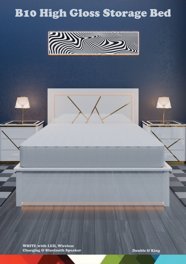 ZENITH B10 HIGH GLOSS STORAGE BED