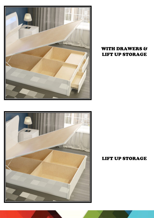 OXFORD B04 HIGH GLOSS STORAGE BED