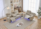 FOSTER BEIGE ELECTRIC RECLINER SOFA SET