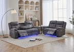 FOSTER BEIGE ELECTRIC RECLINER SOFA SET