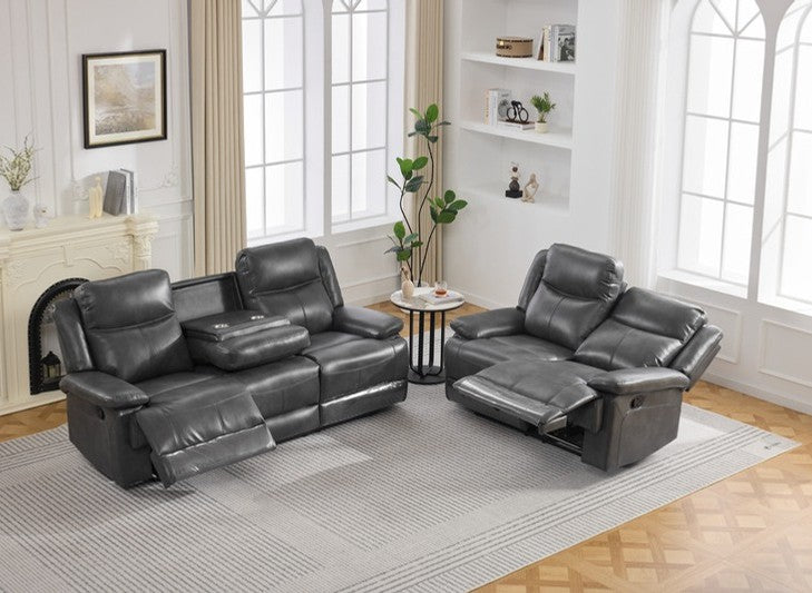 CASPER GREY MANUAL SOFA SET