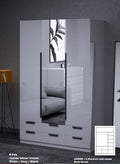 CHELSEA KY03 3 DOOR WARDROBE