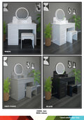 ROUND A01 LED DRESSING TABLE
