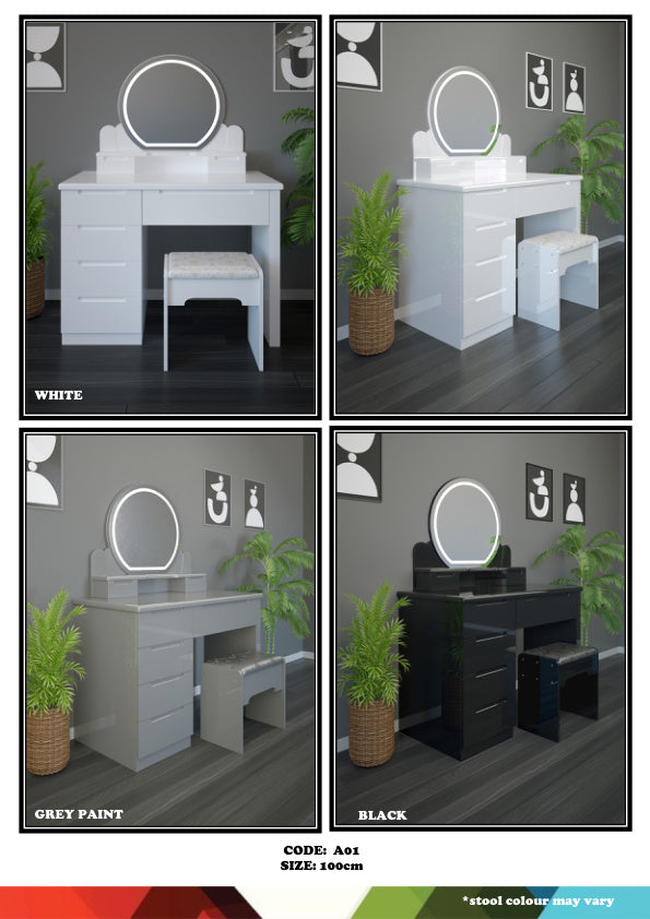ROUND A01 LED DRESSING TABLE