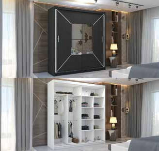 NICOLE WARDROBE 2 DOOR