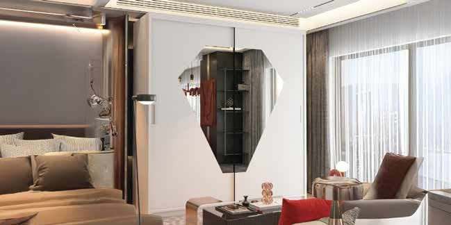 DIAMOND WARDROBE 2 DOOR