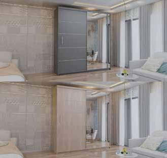 VISION WARDROBE 2 DOOR