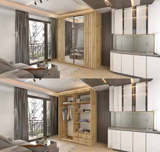 MOLLI WARDROBE 2 DOOR