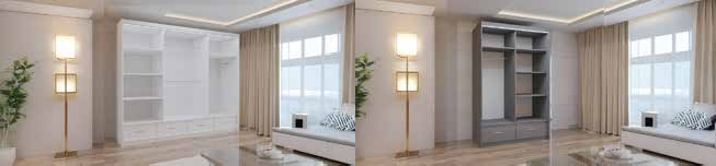 SYCYLIA WARDROBE 2 & 3 DOOR