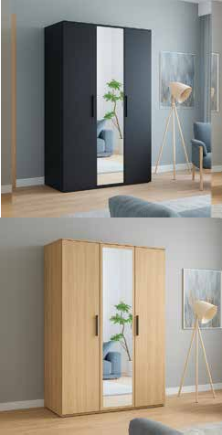 BOBBY WARDROBE 3 DOOR