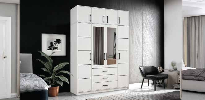 BELLUNO WARDROBE 4 DOOR