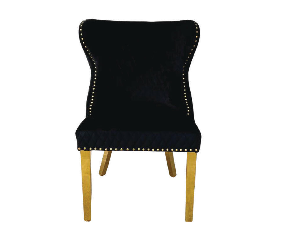 VALENTINO GOLD LION/RING KNOCKER CHAIRS