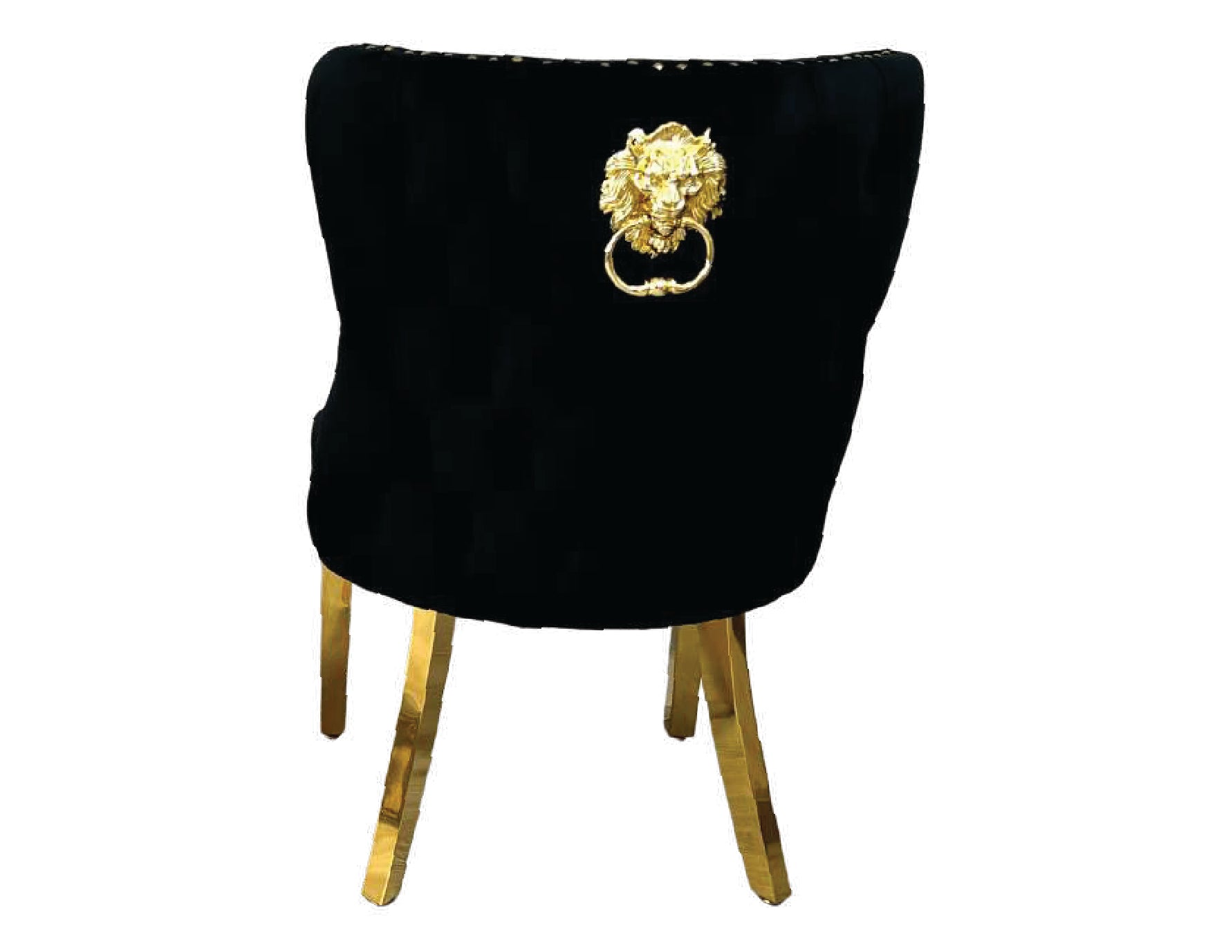 VALENTINO GOLD LION/RING KNOCKER CHAIRS