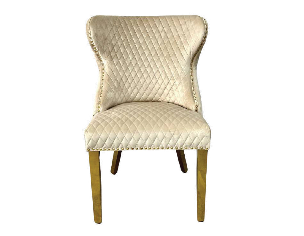 VALENTINO GOLD LION/RING KNOCKER CHAIRS