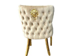 VALENTINO GOLD LION/RING KNOCKER CHAIRS