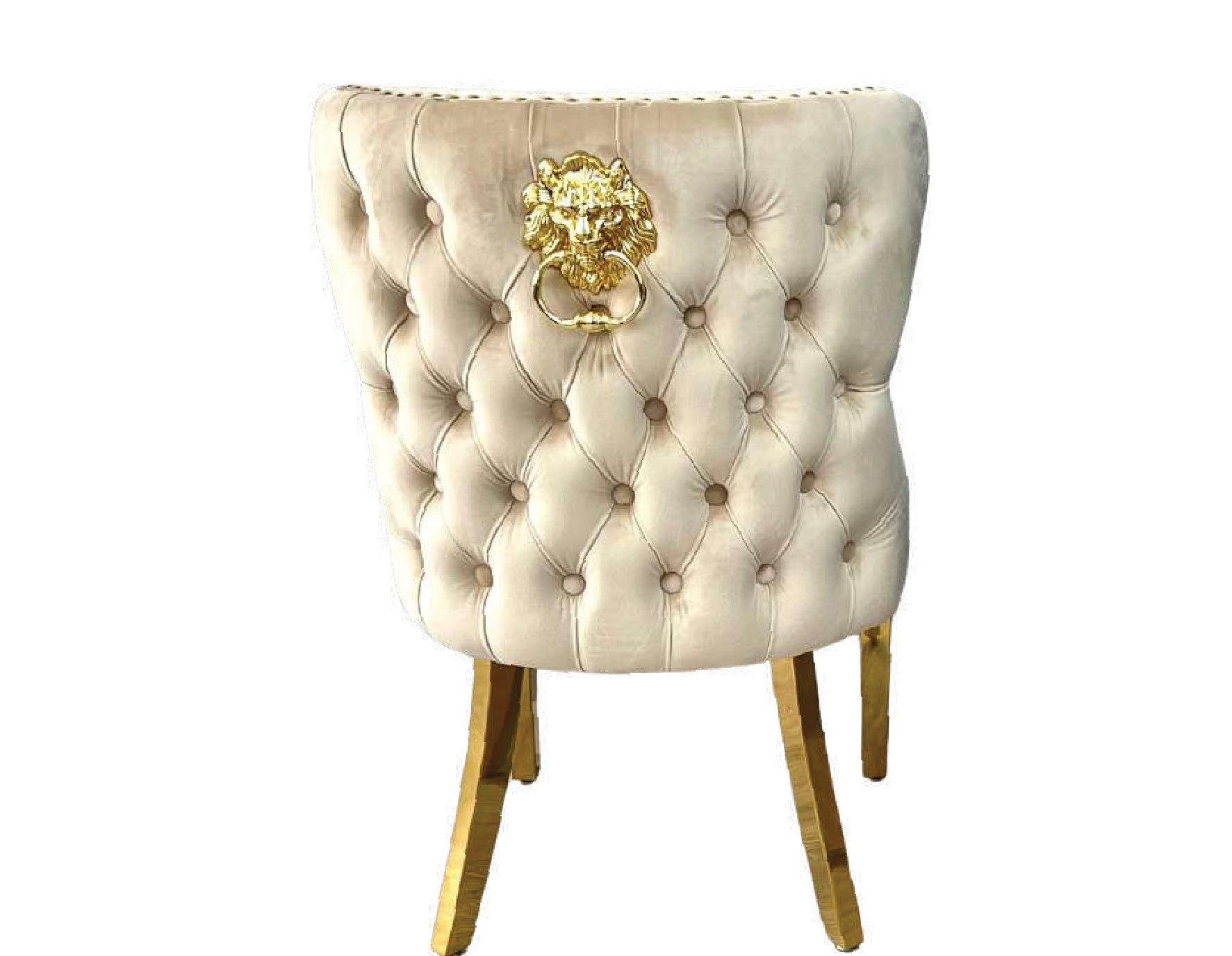 VALENTINO GOLD LION/RING KNOCKER CHAIRS
