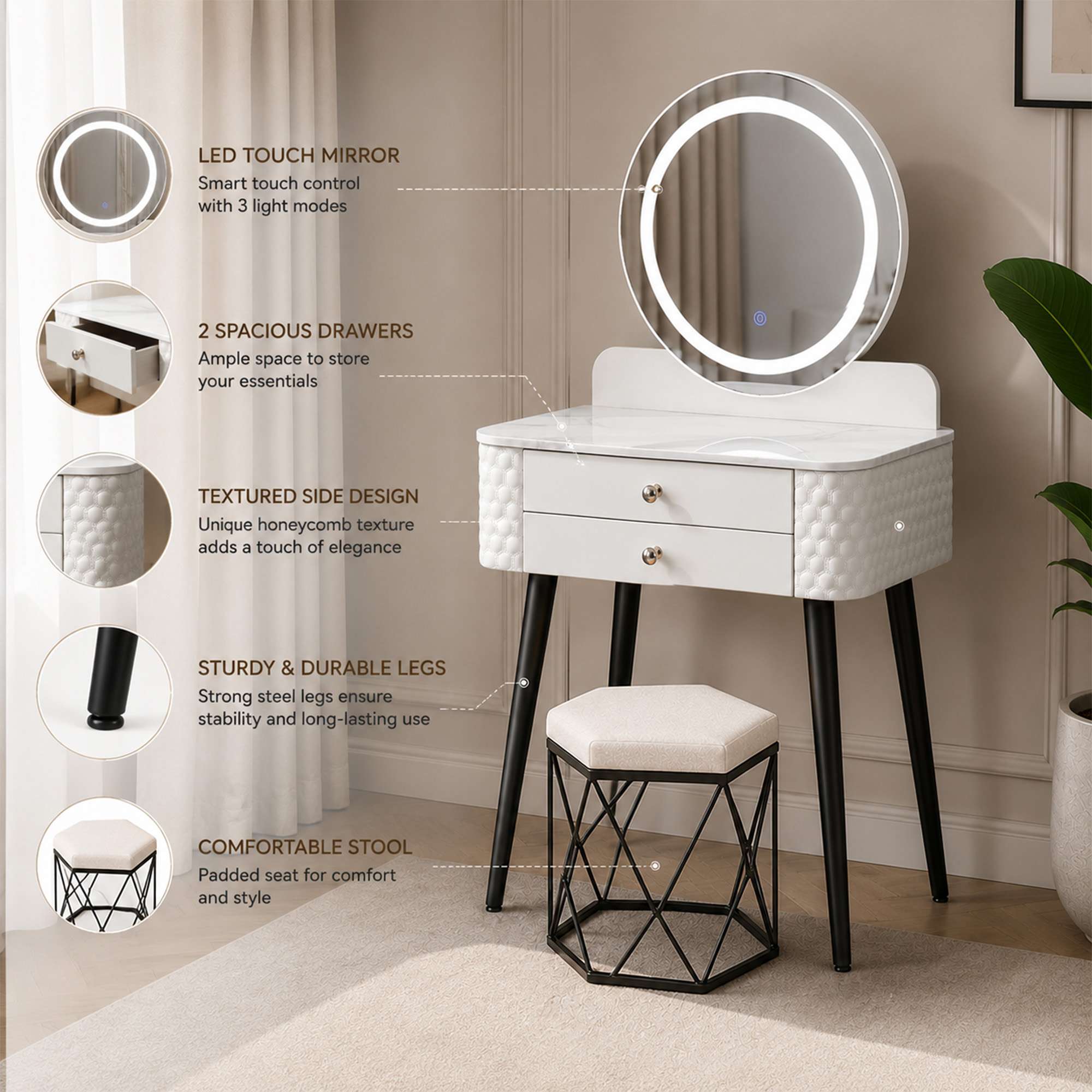 SWAN SW-3 DRESSING TABLE